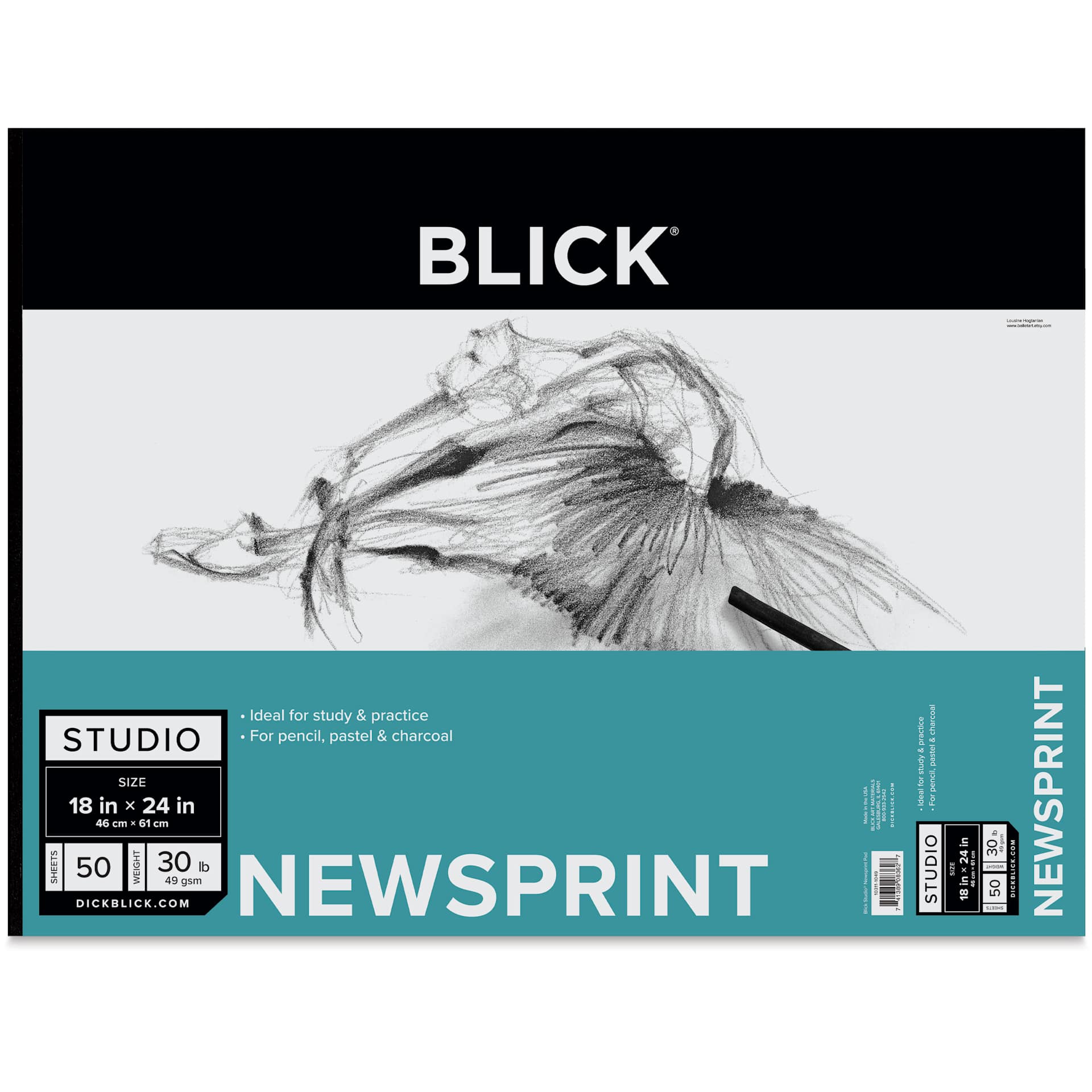 Blick Studio Newsprint Pad - 18" x 24", 50 Sheets