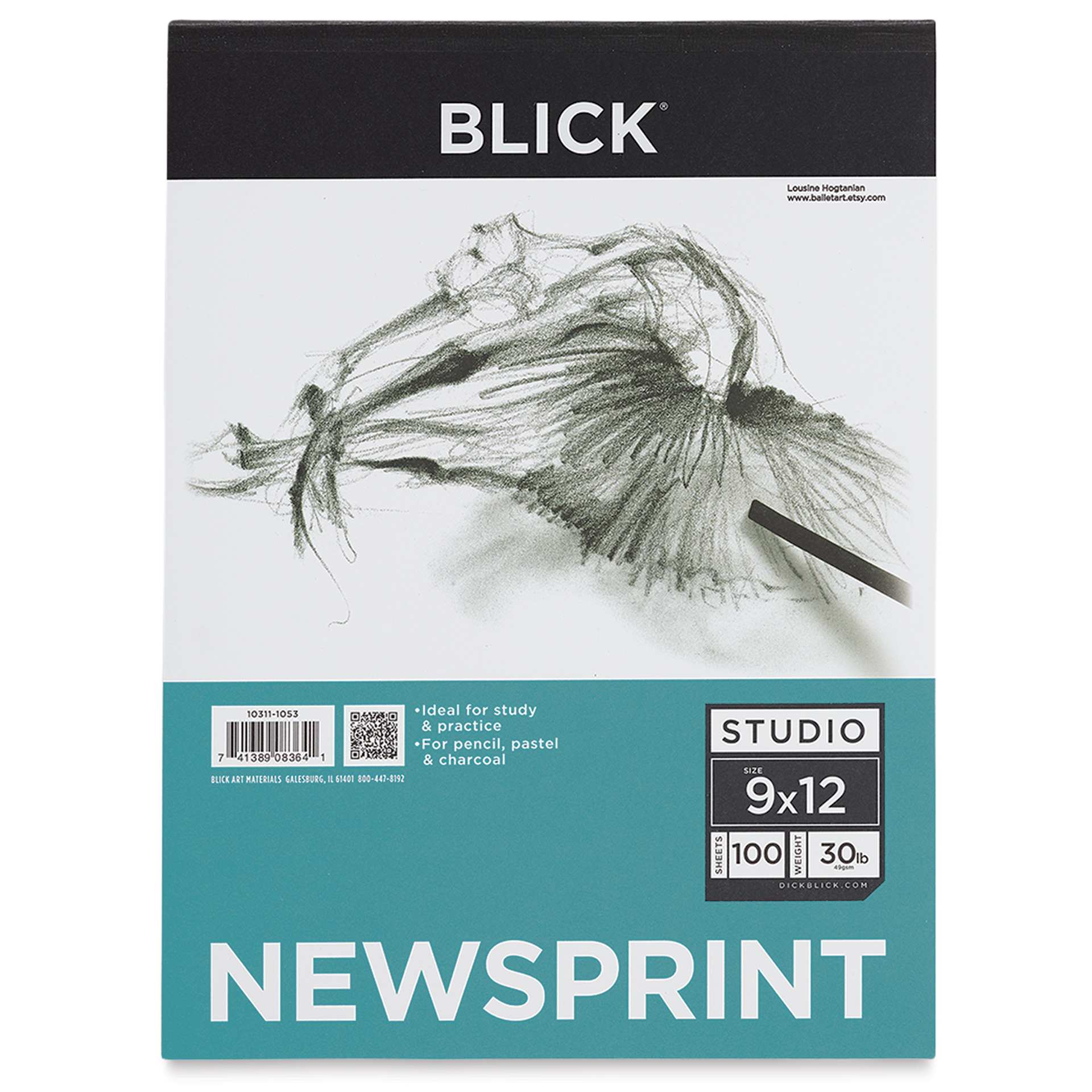 Blick Studio Newsprint Pad - 9" x 12", 100 Sheets
