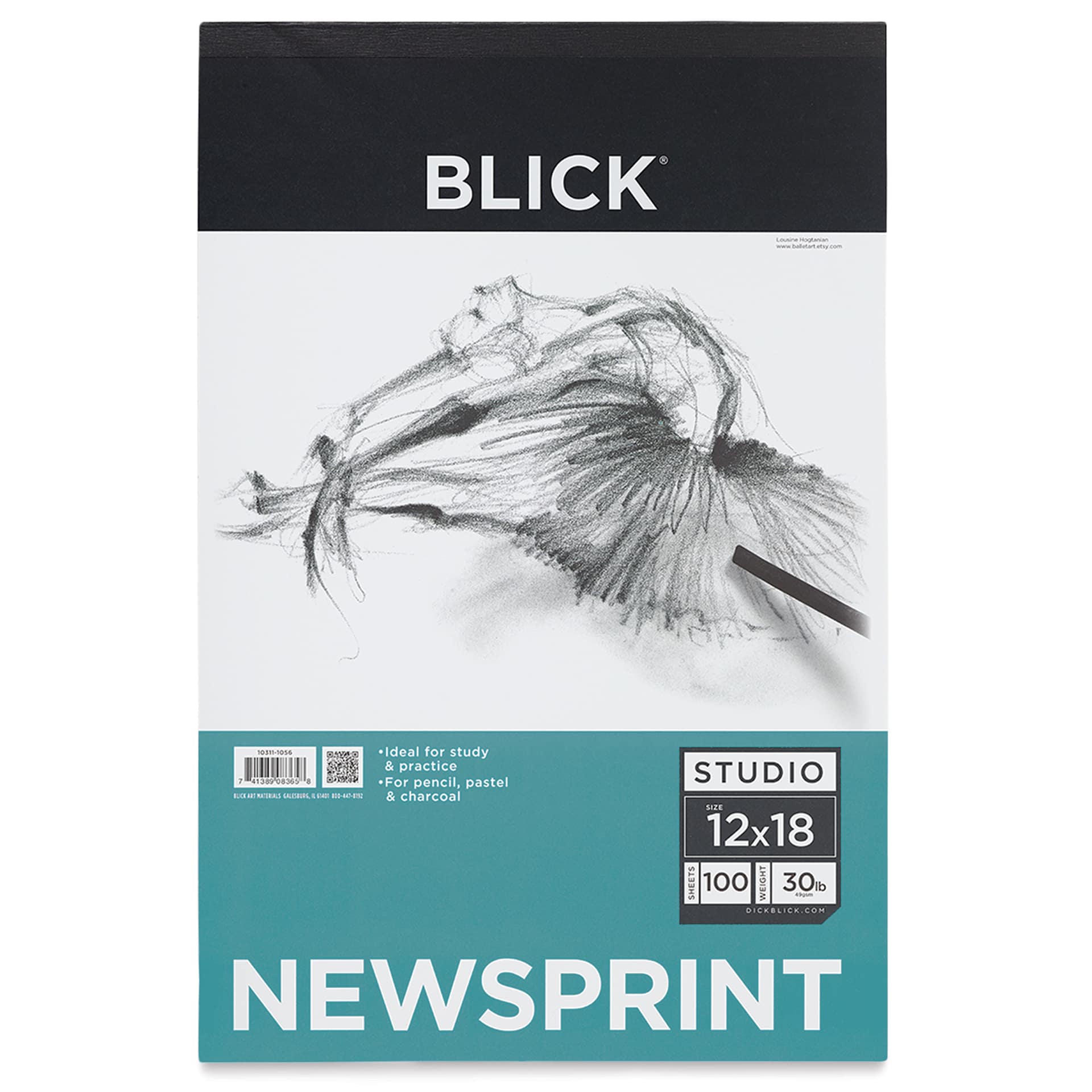 Blick Studio Newsprint Pad - 12" x 18", 100 Sheets