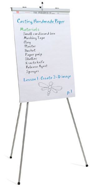 Present-It Easel Pad - Pad shown on easel

