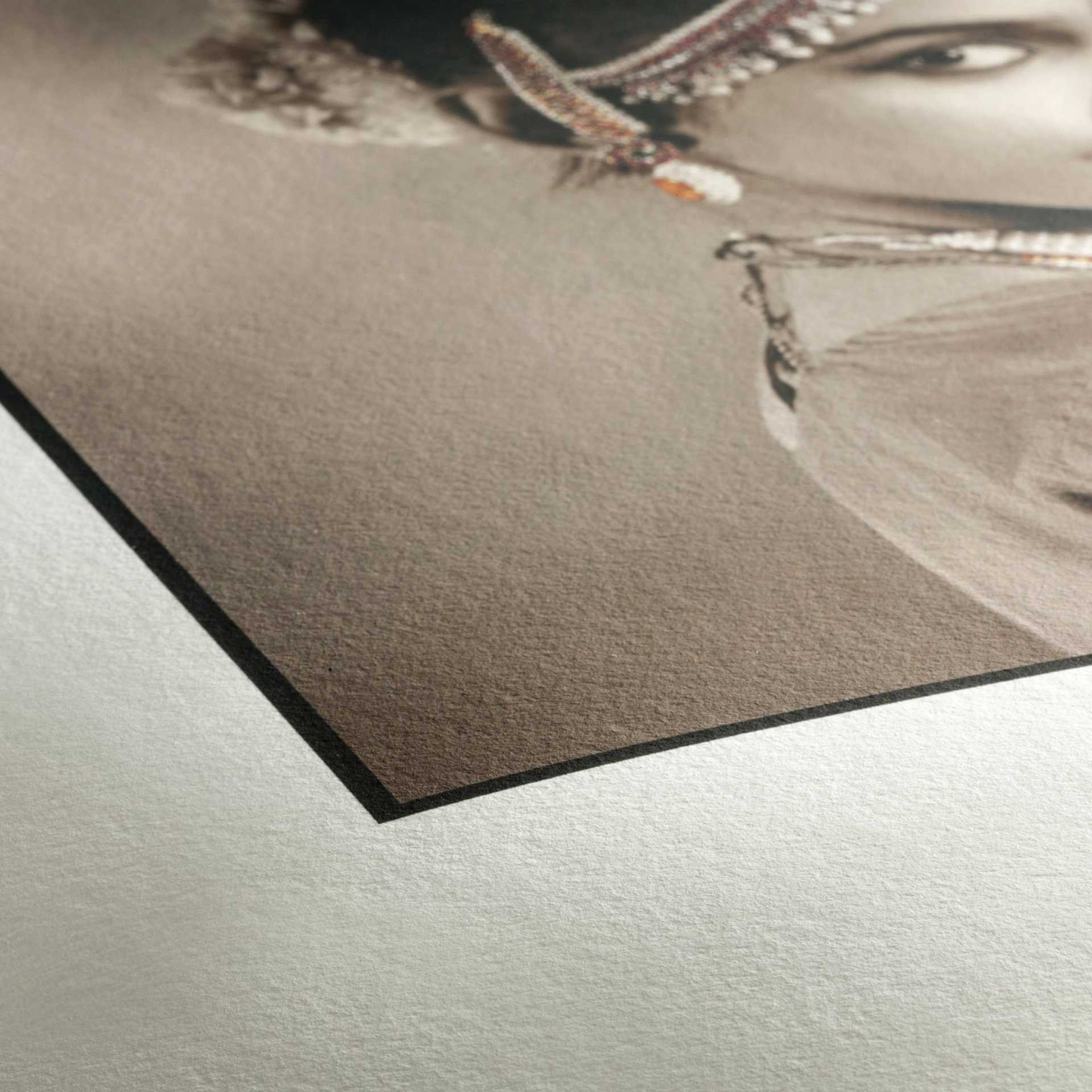 Hahnemühle Photo Rag Inkjet Photo Cards (Close-up of paper with a print)