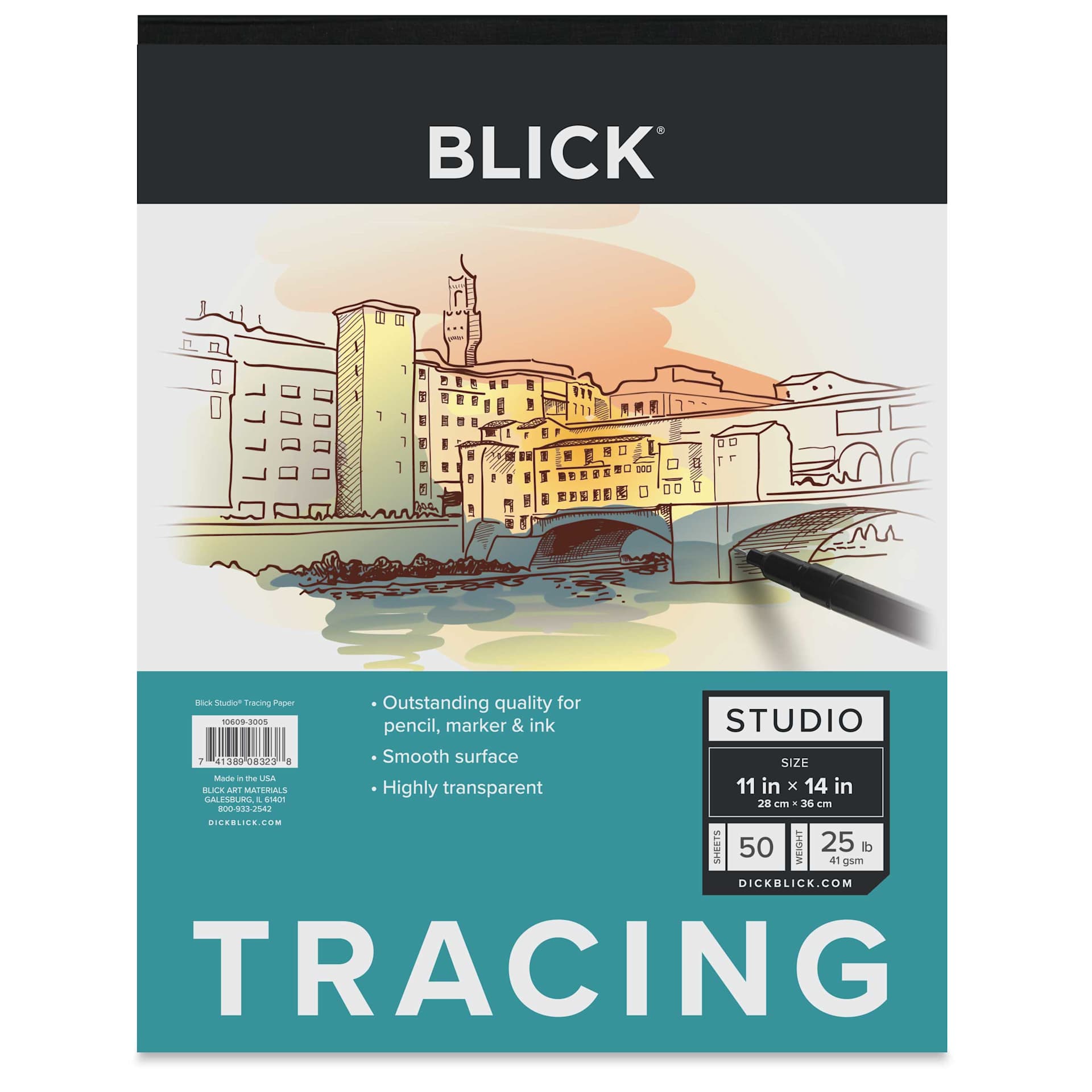 Blick Studio Tracing Paper Pad - 11" x 14", 50 Sheets