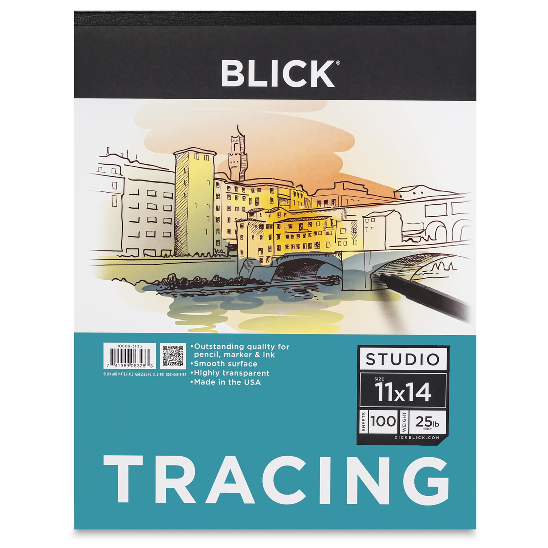 Blick Studio Tracing Paper Pad - 11" x 14", 100 Sheets