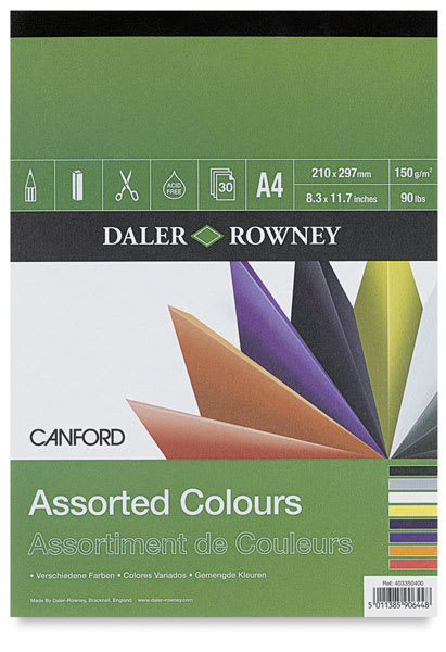 Assorted Colors, 30-Sheet Pad