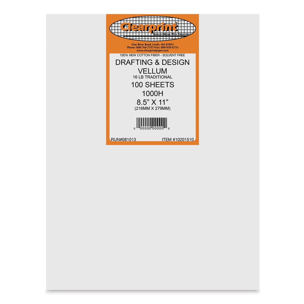 Clearprint Drafting Velllum - 8-1/2" x 11", 100 Sheets