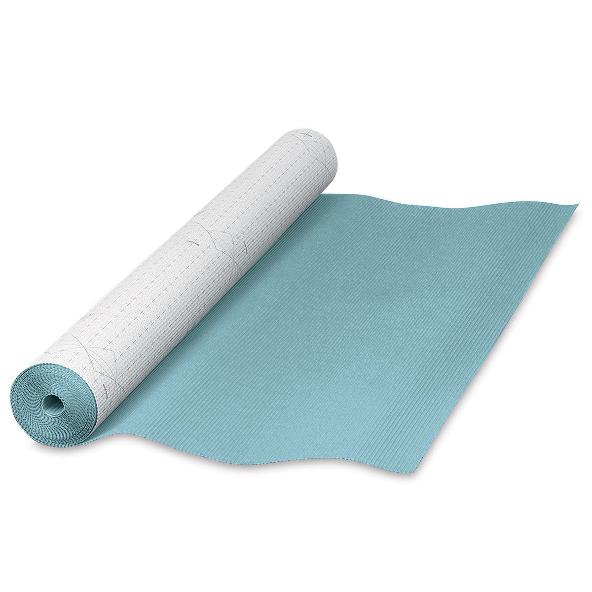 Corrugated Paper - 48" x 25 ft, Azure Blue, Roll