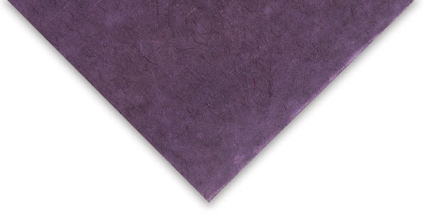 Black Ink Thai Unryu Paper - 25'' x 37'', Aubergine