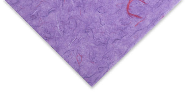 Black Ink Thai Unryu - 25'' x 37'', Purple Confetti