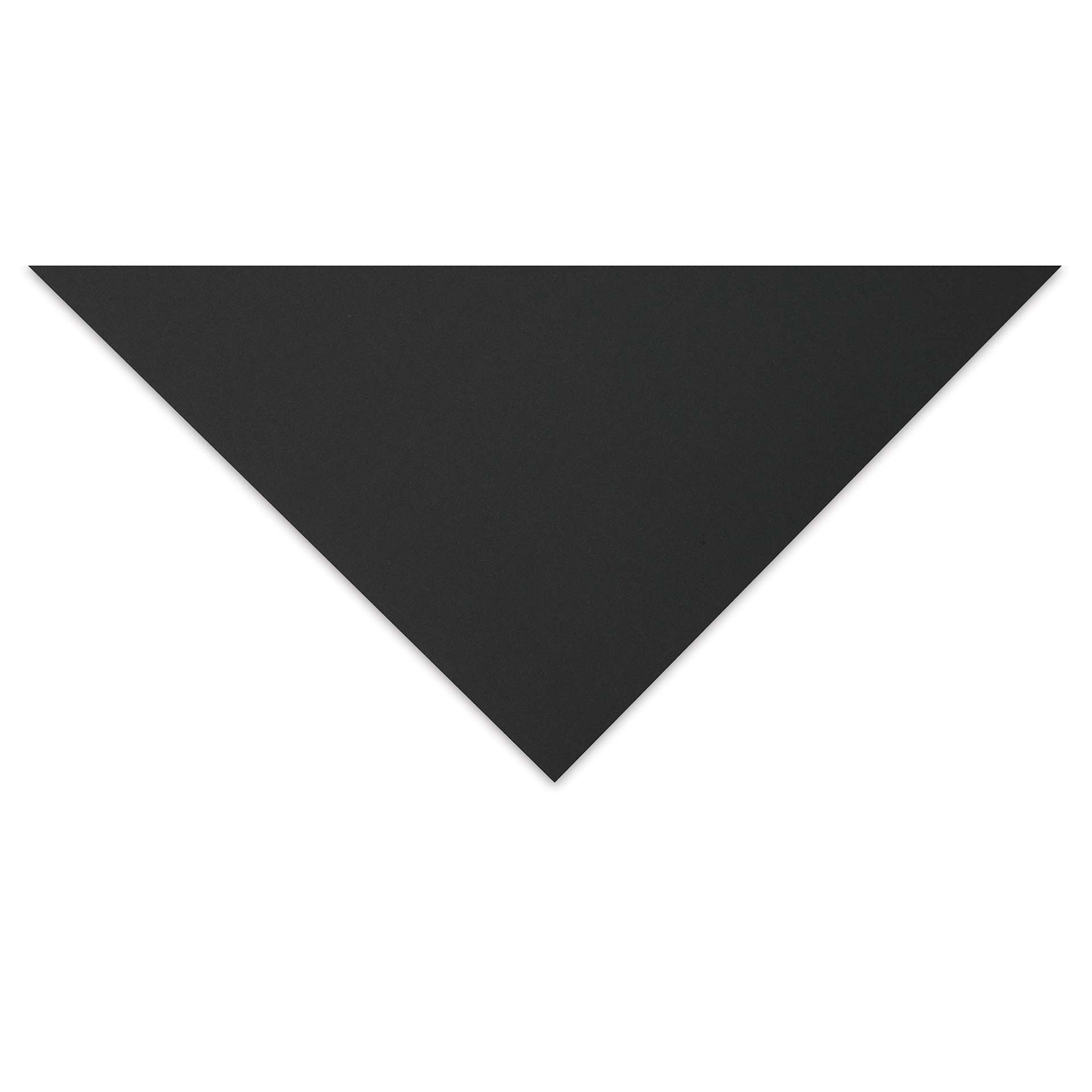 Blick Premium Cardstock - 18" x 24", Black, Pkg of 50, corner close-up