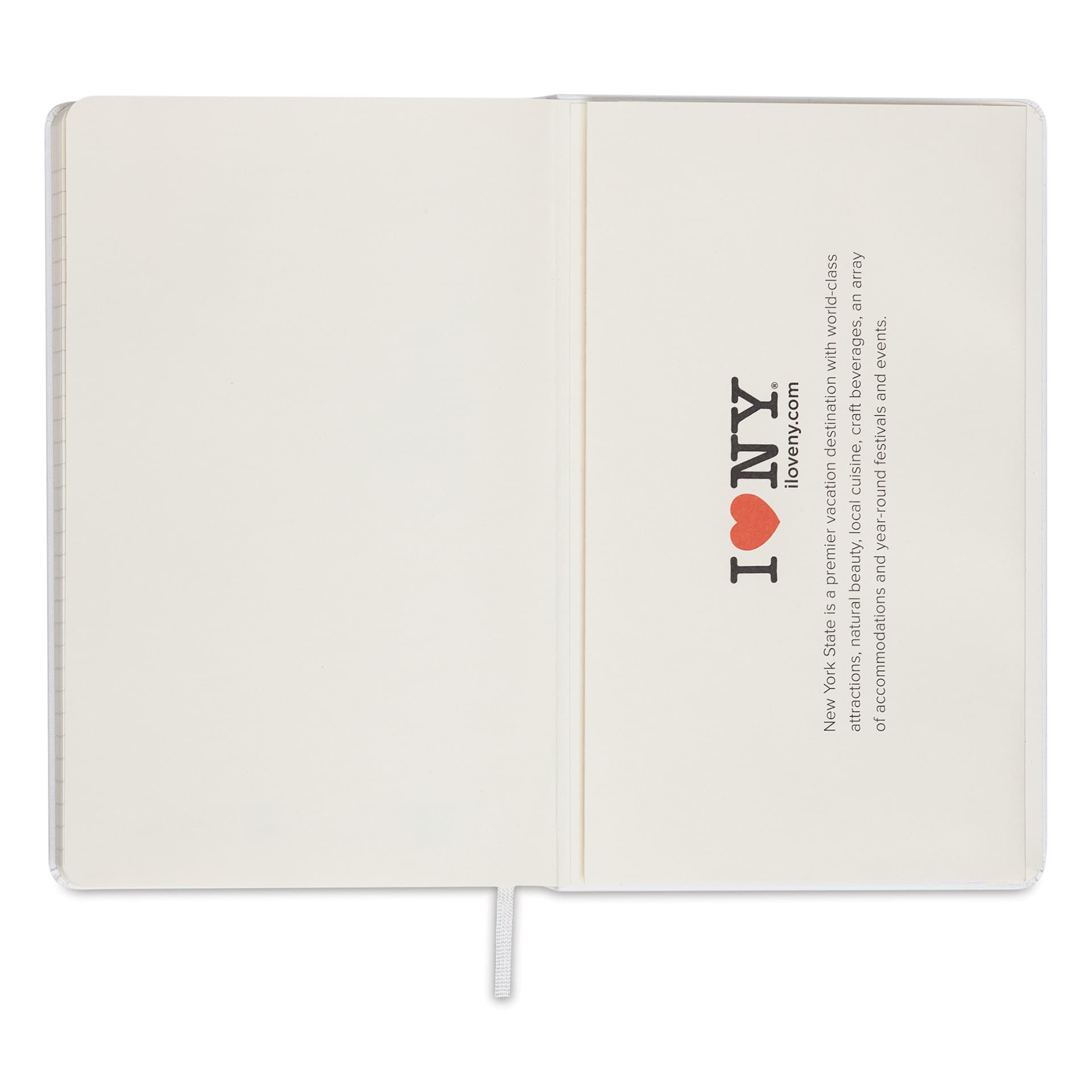 Moleskine Limited Edition I Love NY Notebook - White, 8-1/4" x 5", back inside cover
