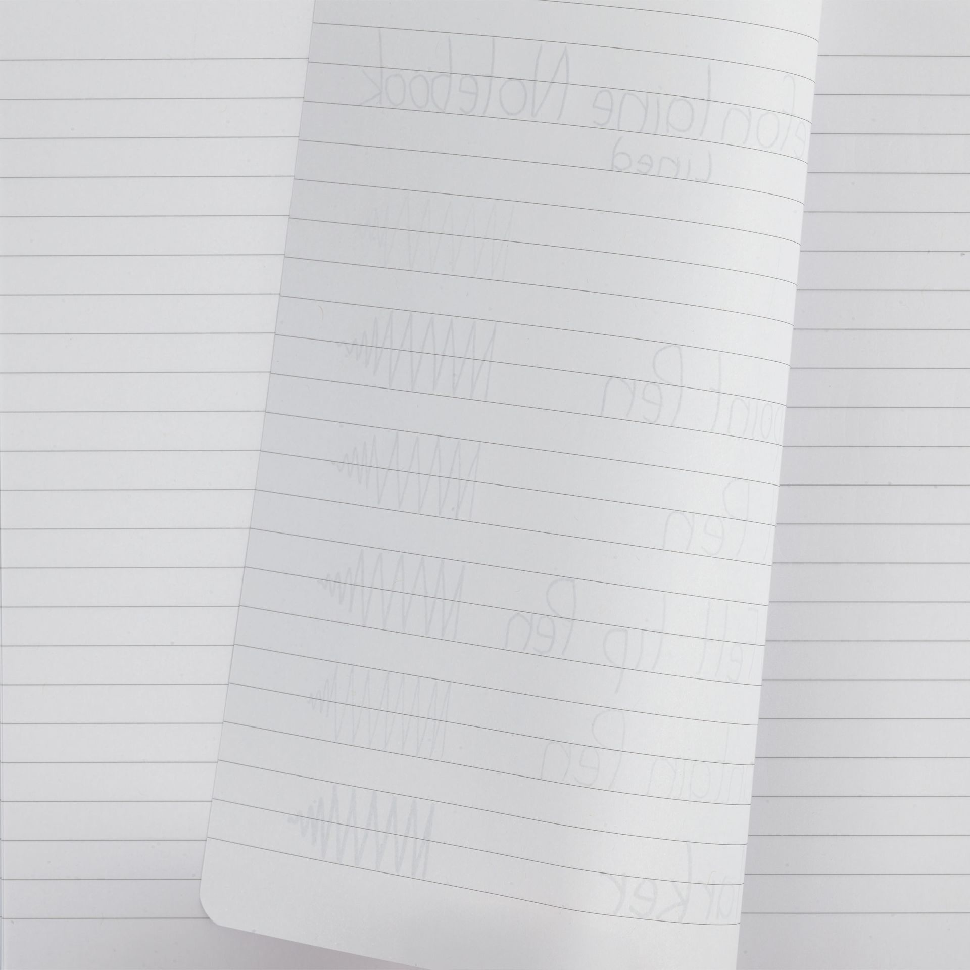 Clairefontaine Triomphe Notebooks, bleed of pen marks on lined paper 