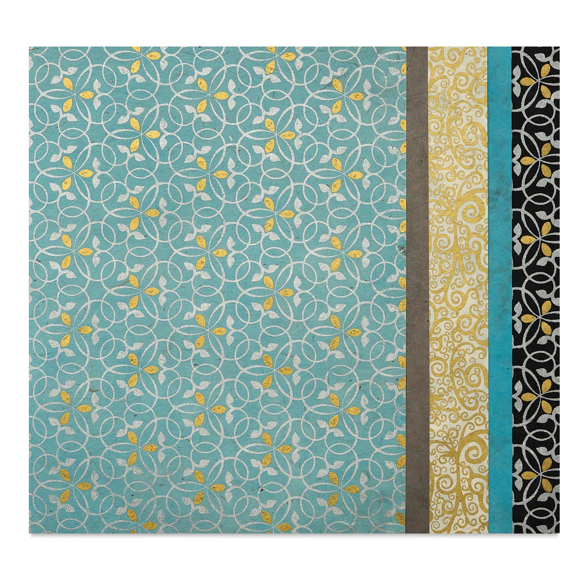 Aitoh Decorative Lokta Paper Pack - Mica, 8-1/2" x 11", Pkg of 5