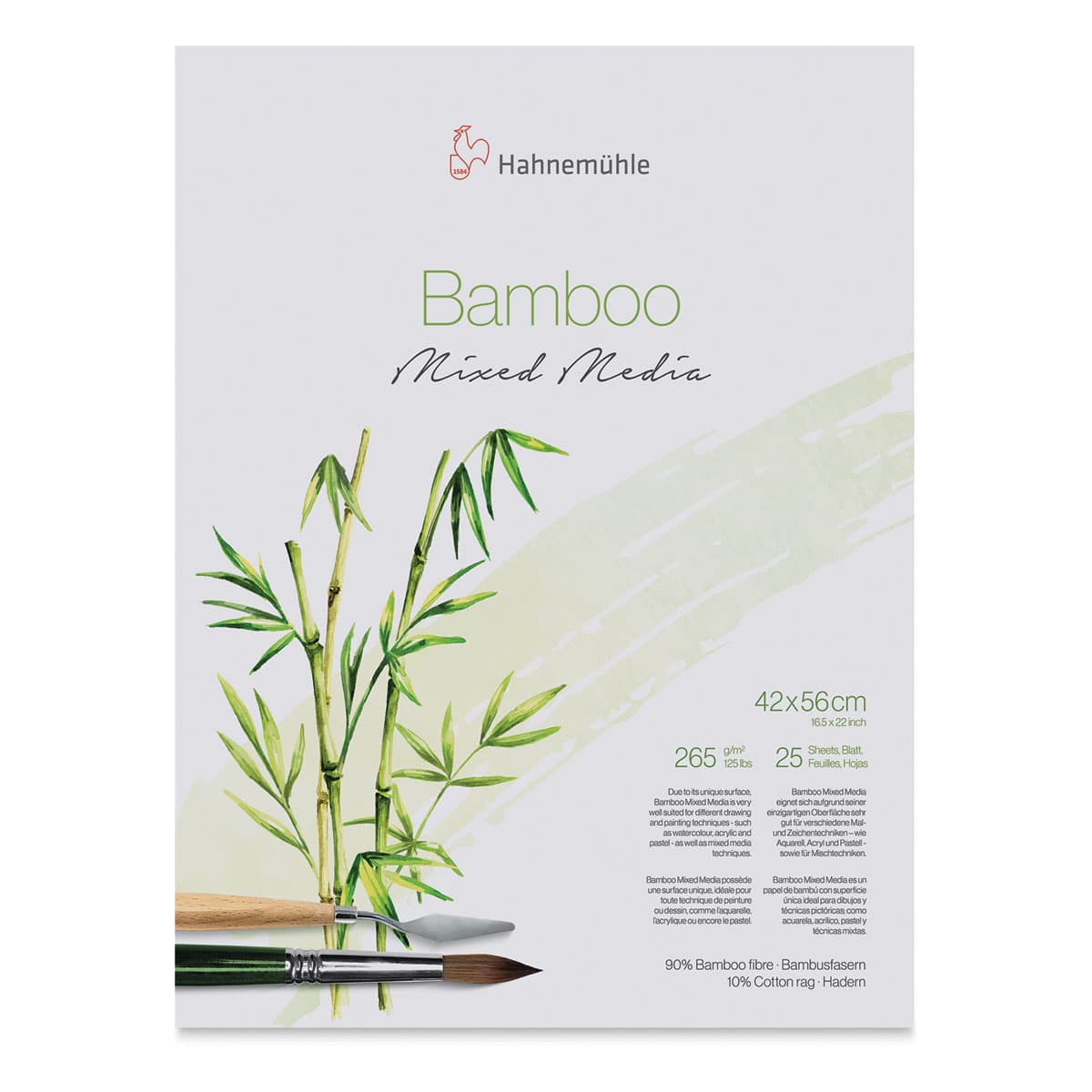 Hahnemühle Bamboo Mixed Media Block - 16 1/2'' x 22'', 25 Sheets