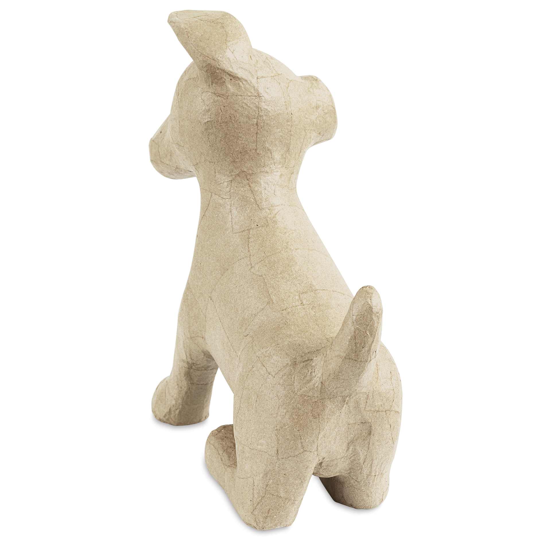 DecoPatch Large Paper Mache Animal - Sitting Dog - back