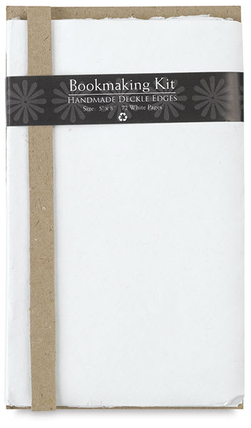 Shizen Bookmaking Kits - 5" x 8" Components of Bookmaking Kit shown with label