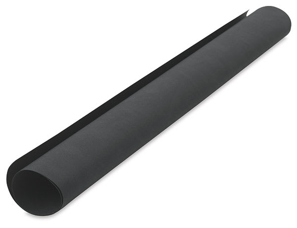 Specialty Book Covering - Angled roll of Black Faux leather