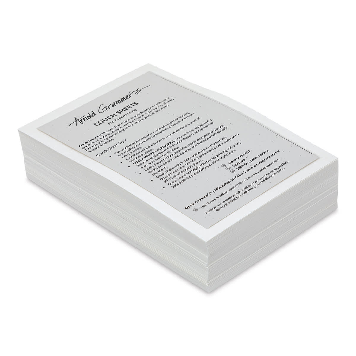 Arnold Grummer Couch Sheets - 6" x 9", Pack of 100