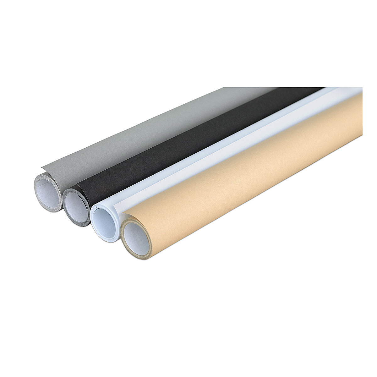 Fadeless Art Paper - Angled view of Set of 4 Neutral rolls