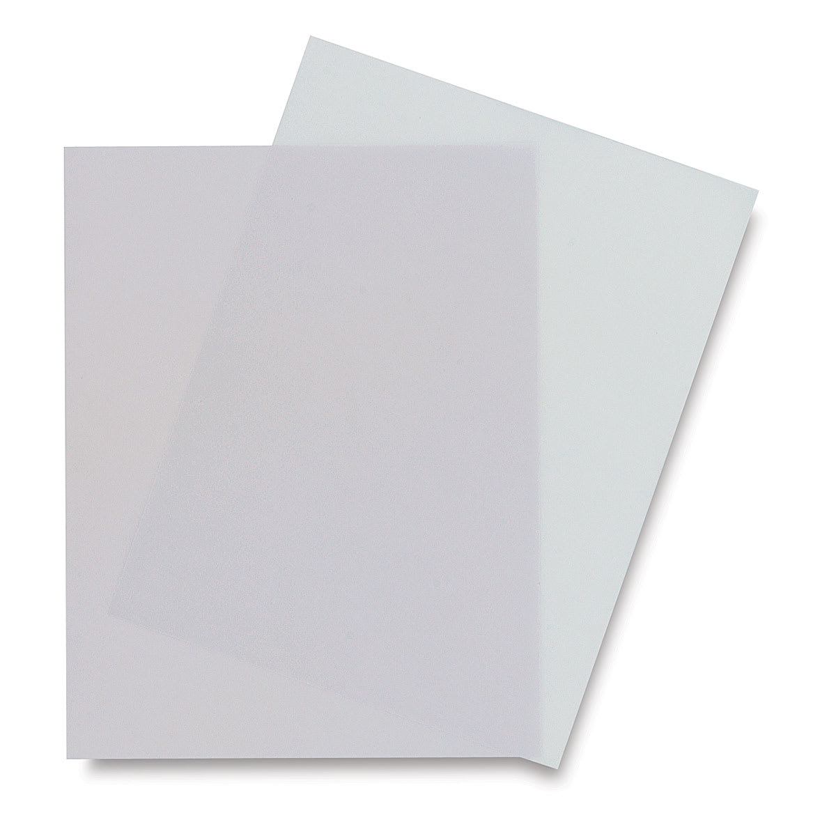 Strathmore Artist Inkjet Papers - Translucent Vellum sheet over another sheet showing translucency