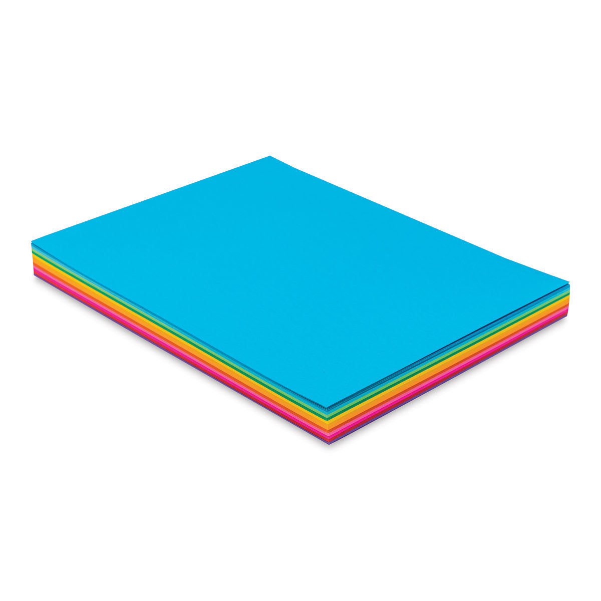 Hygloss Bright Tag Pack - 8-1/2" x 11", Pkg of 96, unwrapped pack of paper laid flat