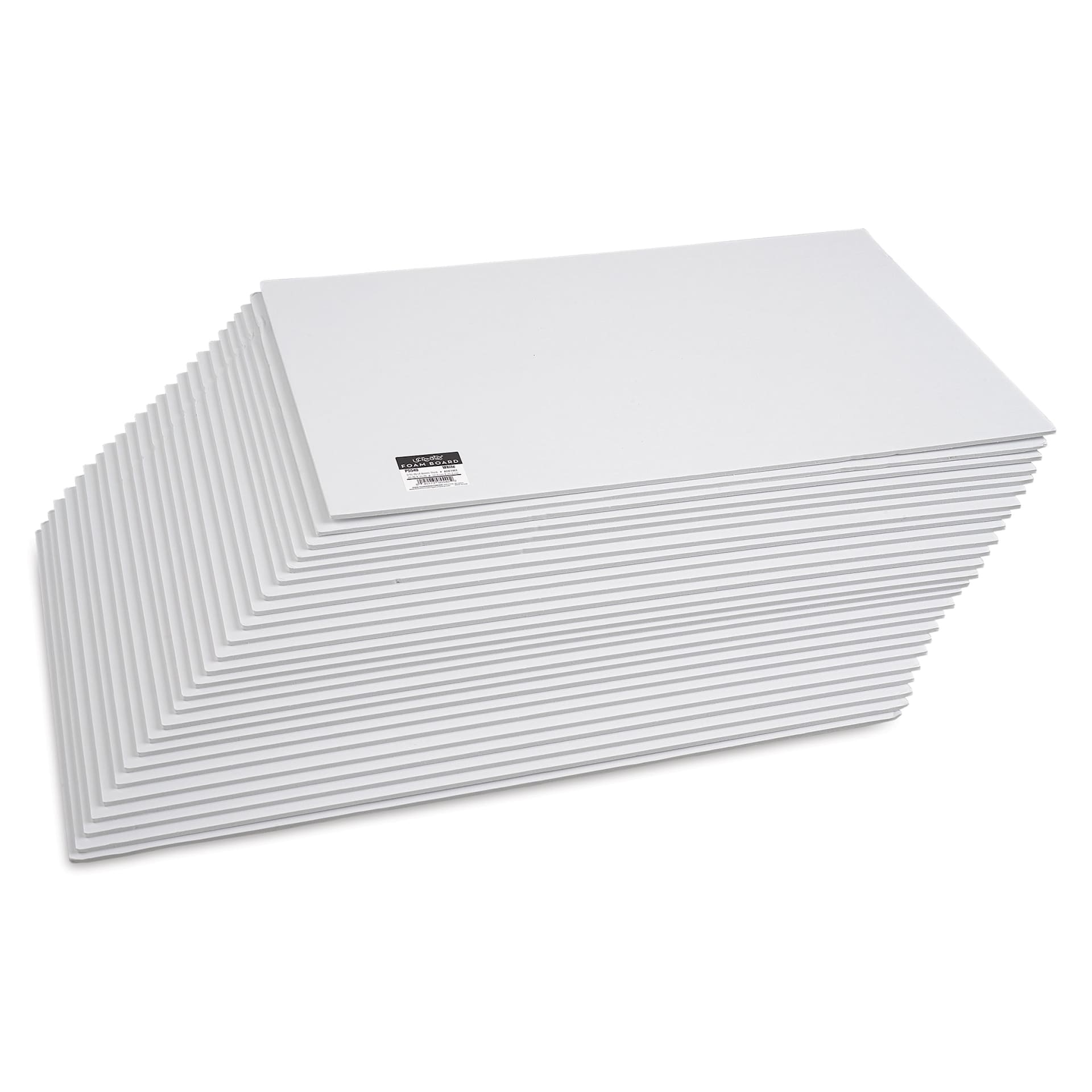 Pacon Ucreate White Foam Boards - 20" x 30", 3/16", Pkg of 25