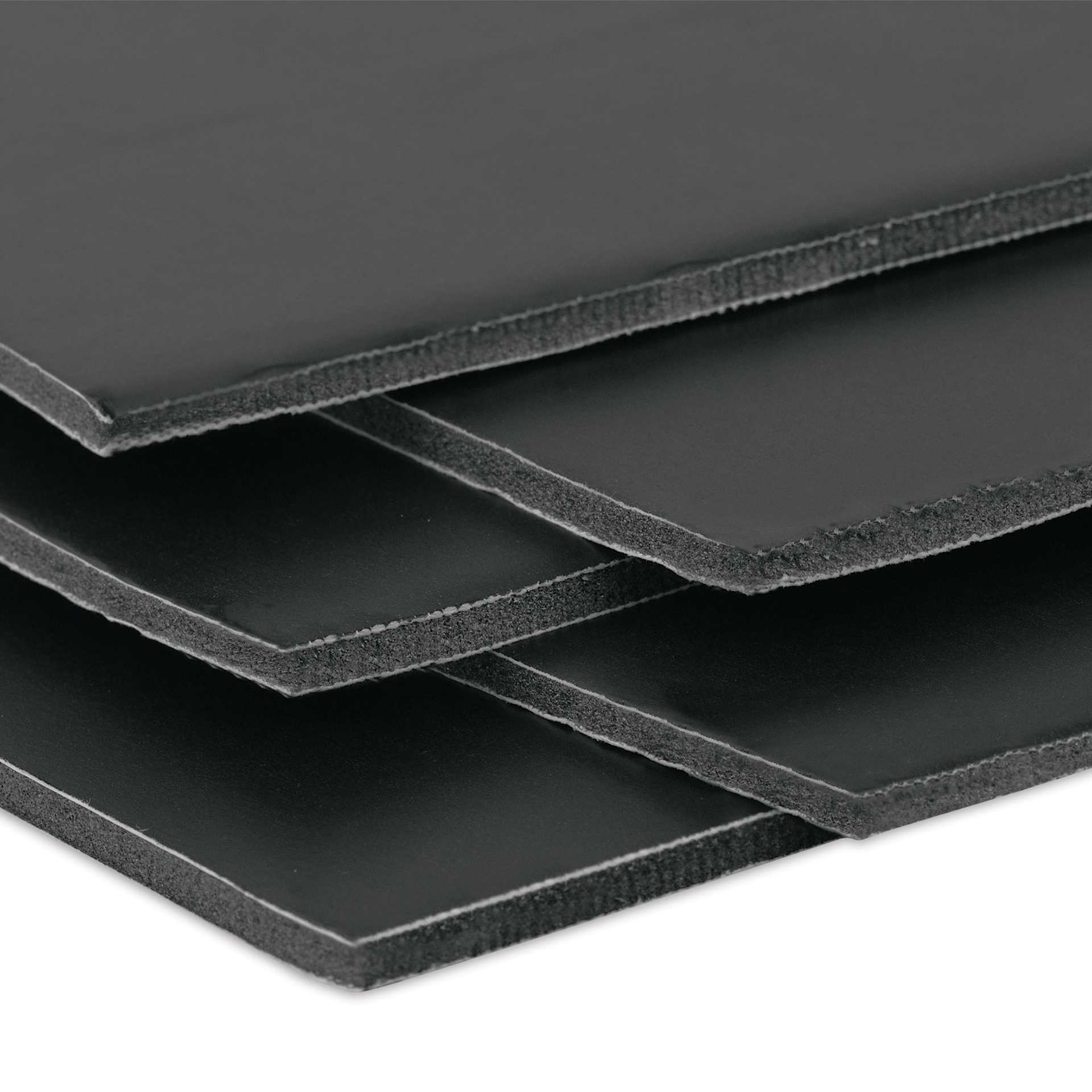 Pacon Ucreate Black Foam Board - 20" x 30", 3/16", Pkg of 10, boards stacked on one another