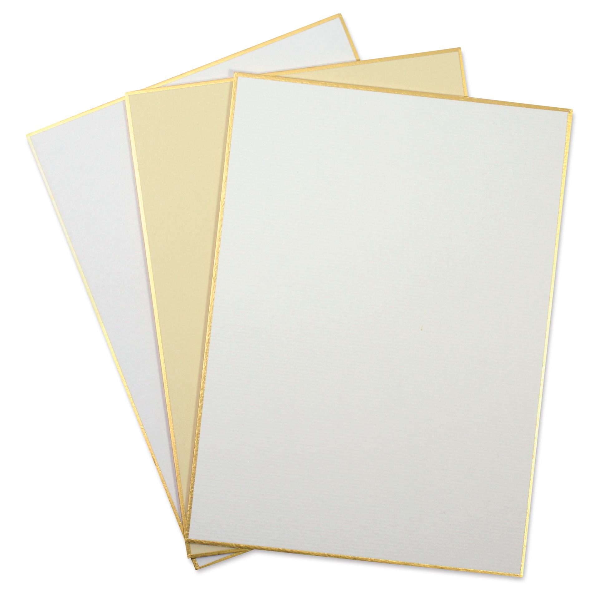 Yasutomo Japanese Shikishi Boards - Assorted, 5" x 7", Pkg of 3