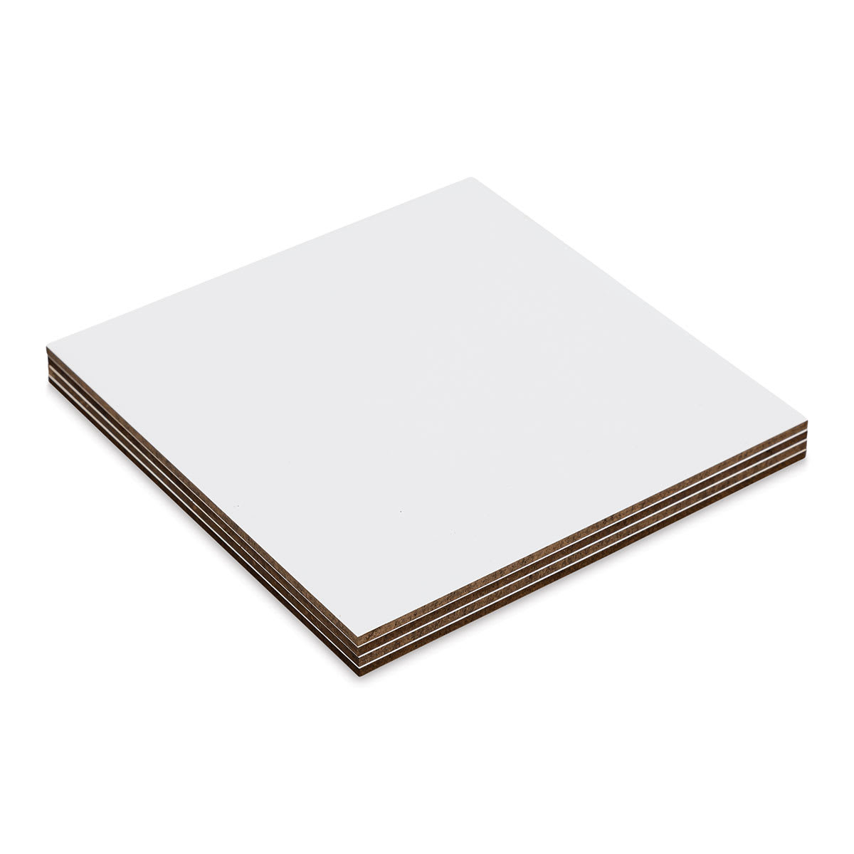 Ampersand Encausticbord Pack - 5" x 7" x 1/8", Flat, Pkg of 3 stacked and laying flat