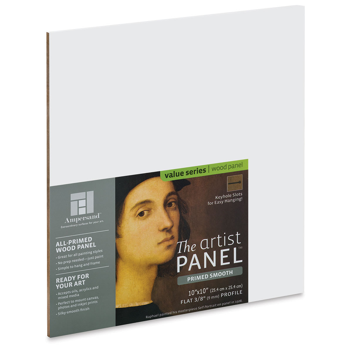 Ampersand Value Series Artist Panel - Smooth, 10" x 10", 3/8" Profile
