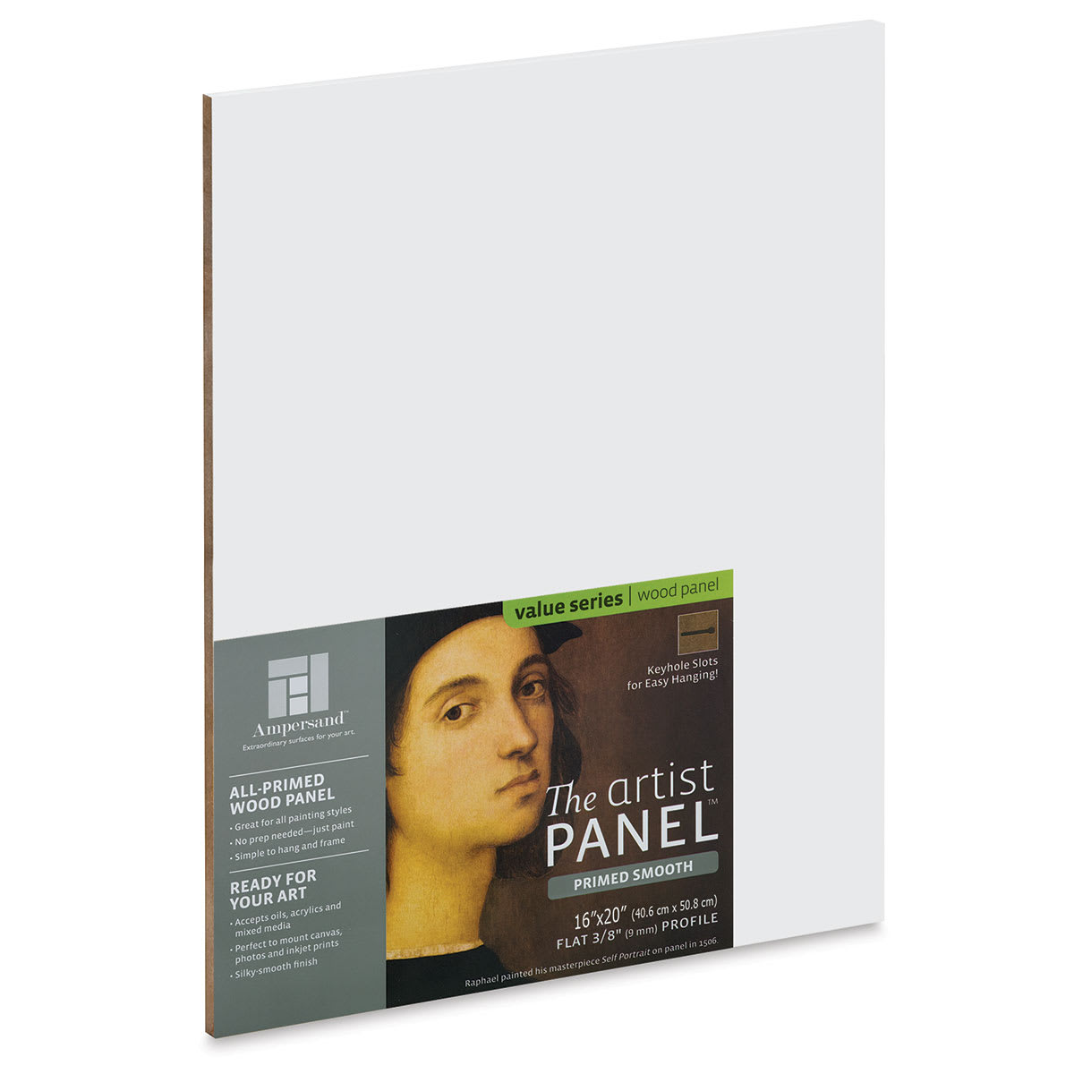 Ampersand Value Series Artist Panel - Smooth, 16" x 20", 3/8" Profile