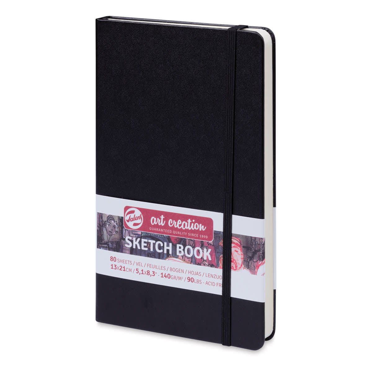 Talens Art Creations Sketchbook - Black, 8.3" x 5.1"