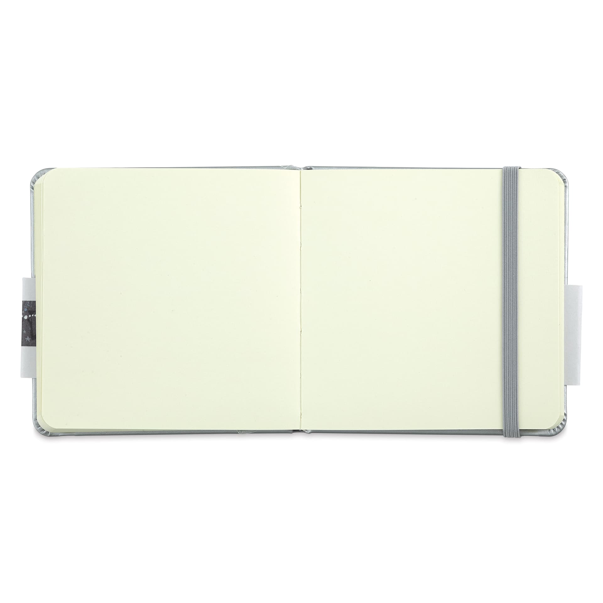 Talens Art Creations Sketchbook - Metallic Shiny Silver, 4.7" x 4.7" (open to show paper)