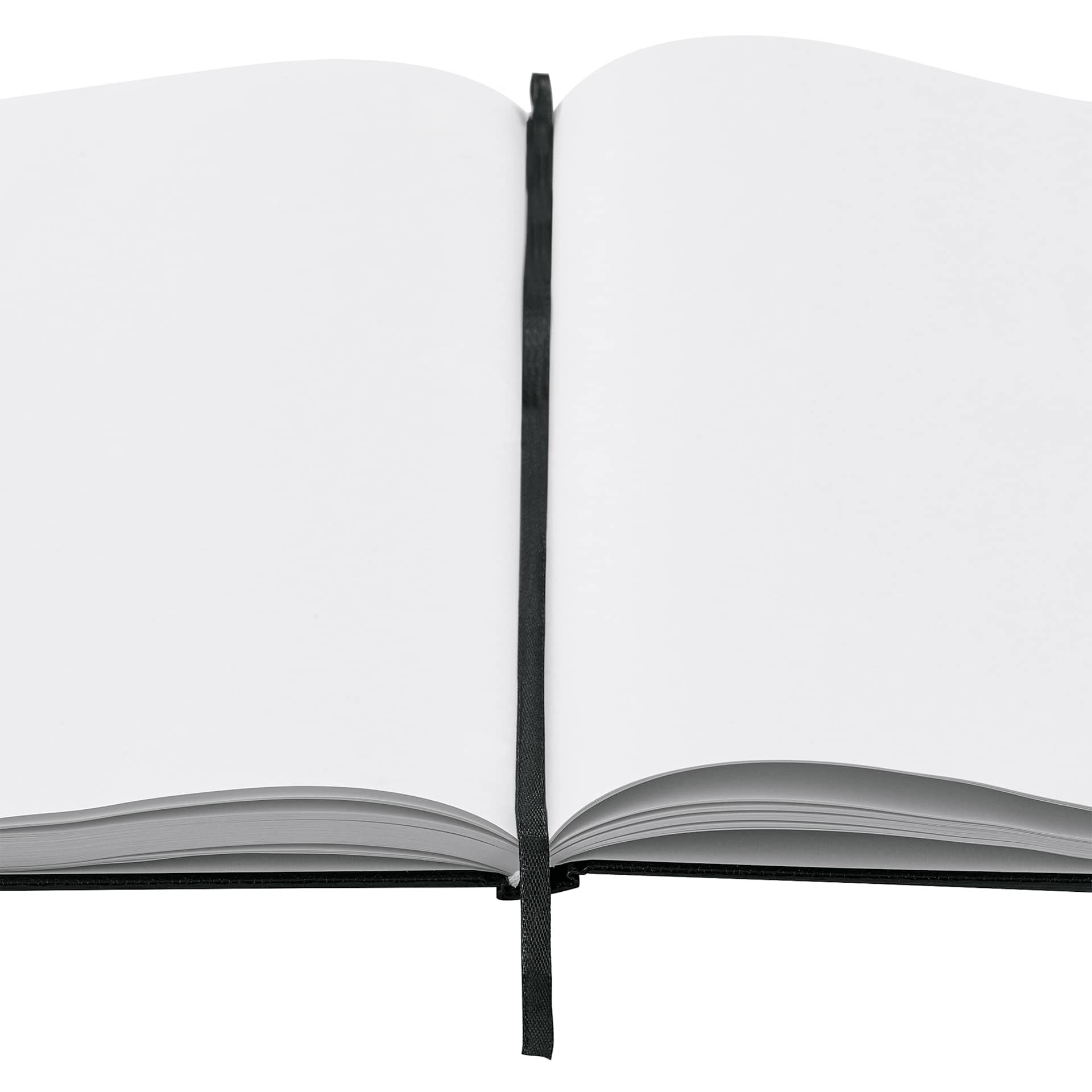 artPOP! Hardbound Sketchbooks - 8-1/2" x 11", Pkg of 2 (open sketchbook with bookmark)