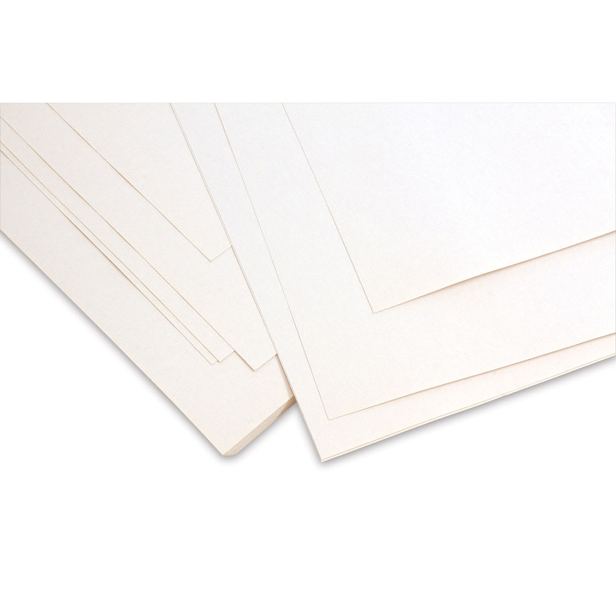 Richeson Bulk Newsprint Sheets - Closeup of corner of Sheets stacked randomly