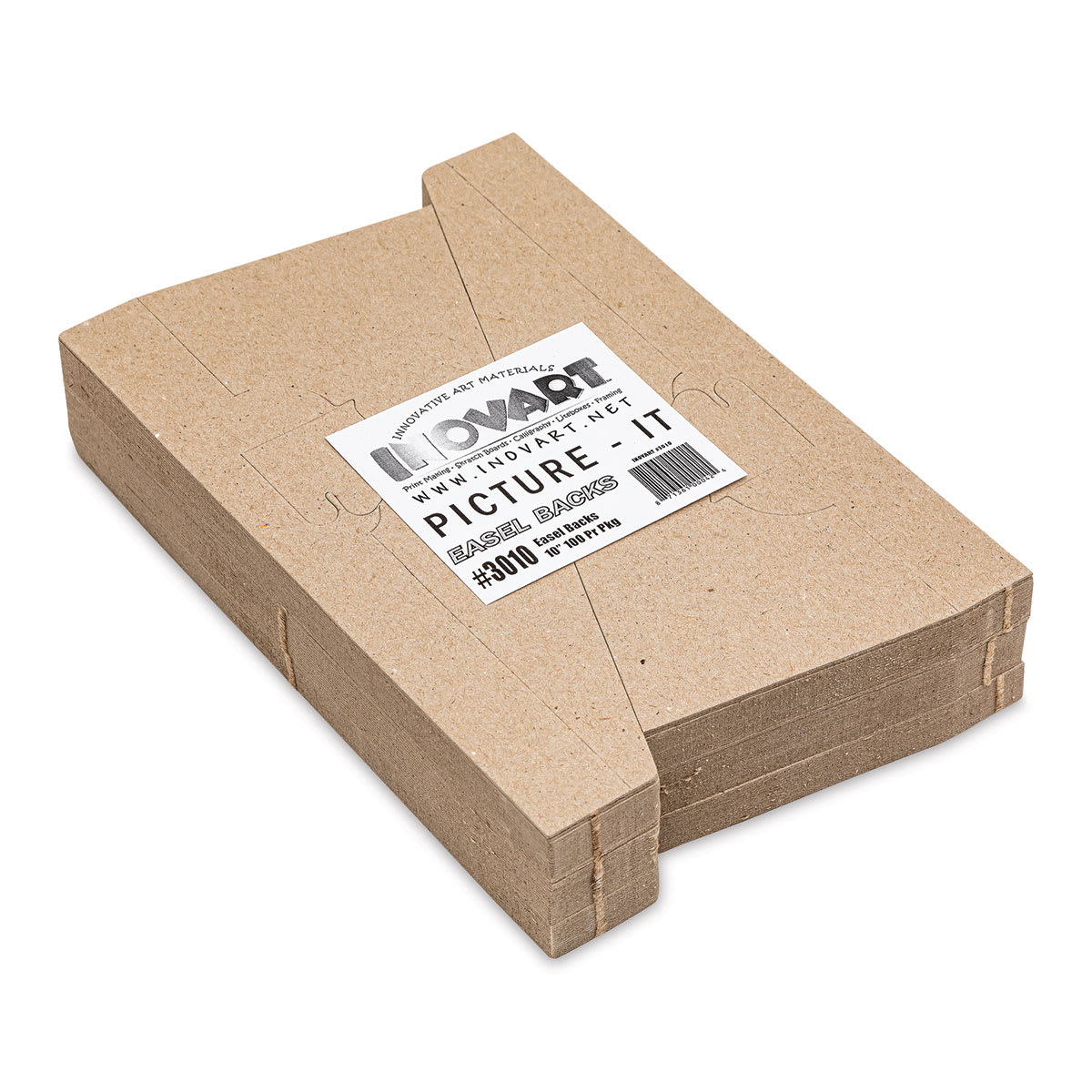 Locking Chipboard Easels - 10", Chipboard, Single-Wing, Pkg of 100