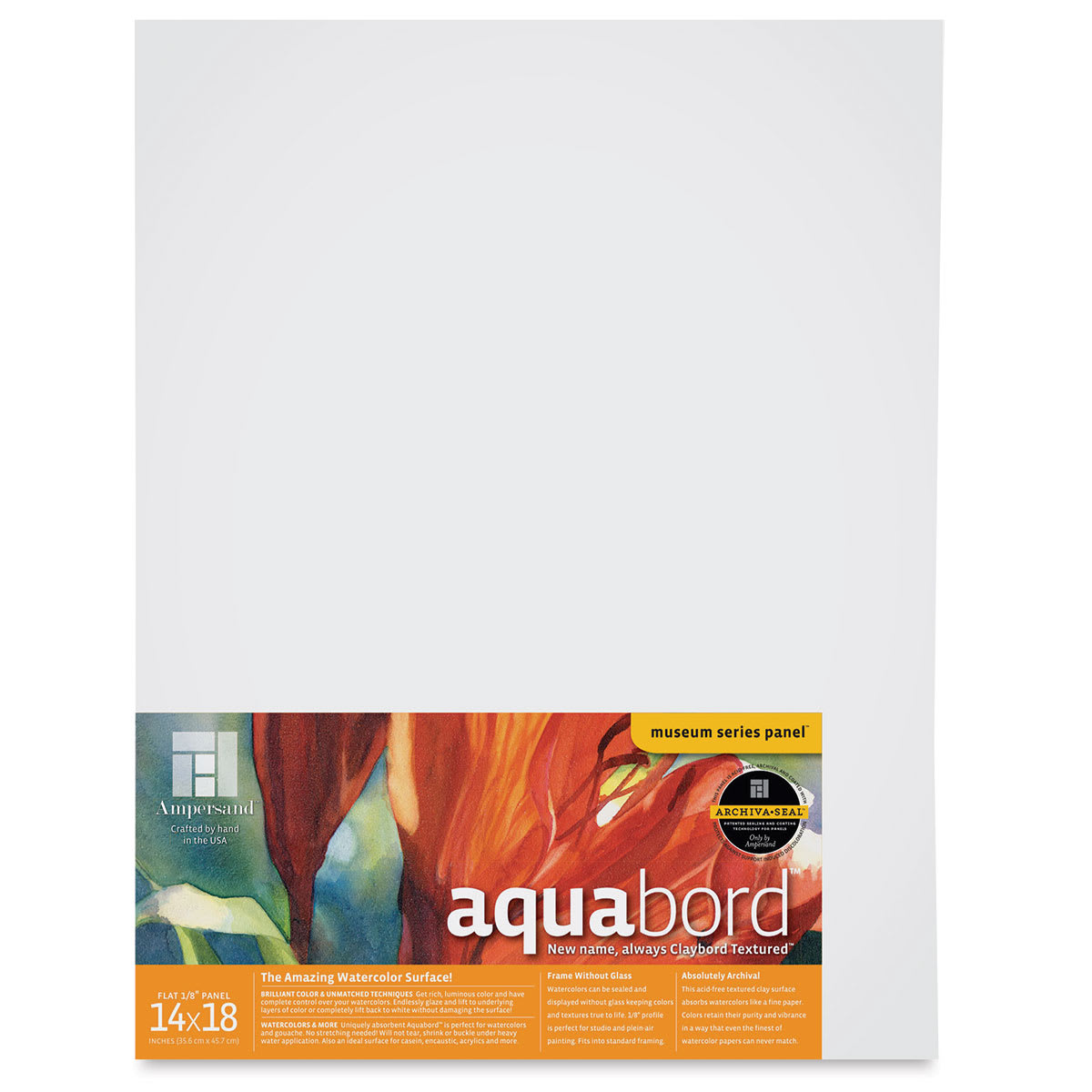 Ampersand Aquabord Panel - 14" x 18", 1/8" Flat