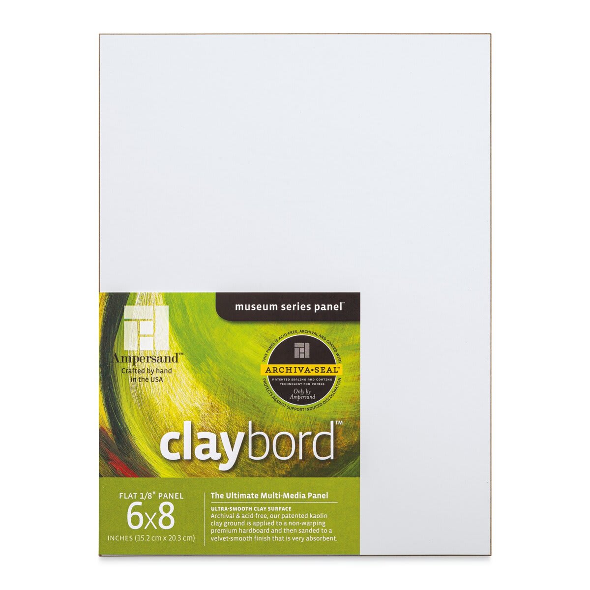Ampersand Claybord - front of single Claybord with label