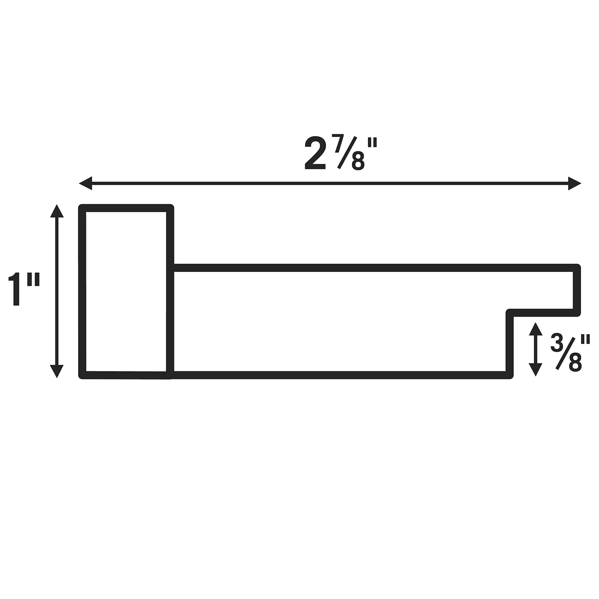 Blick Rustic Barnwood Frames, rabbet dimensions