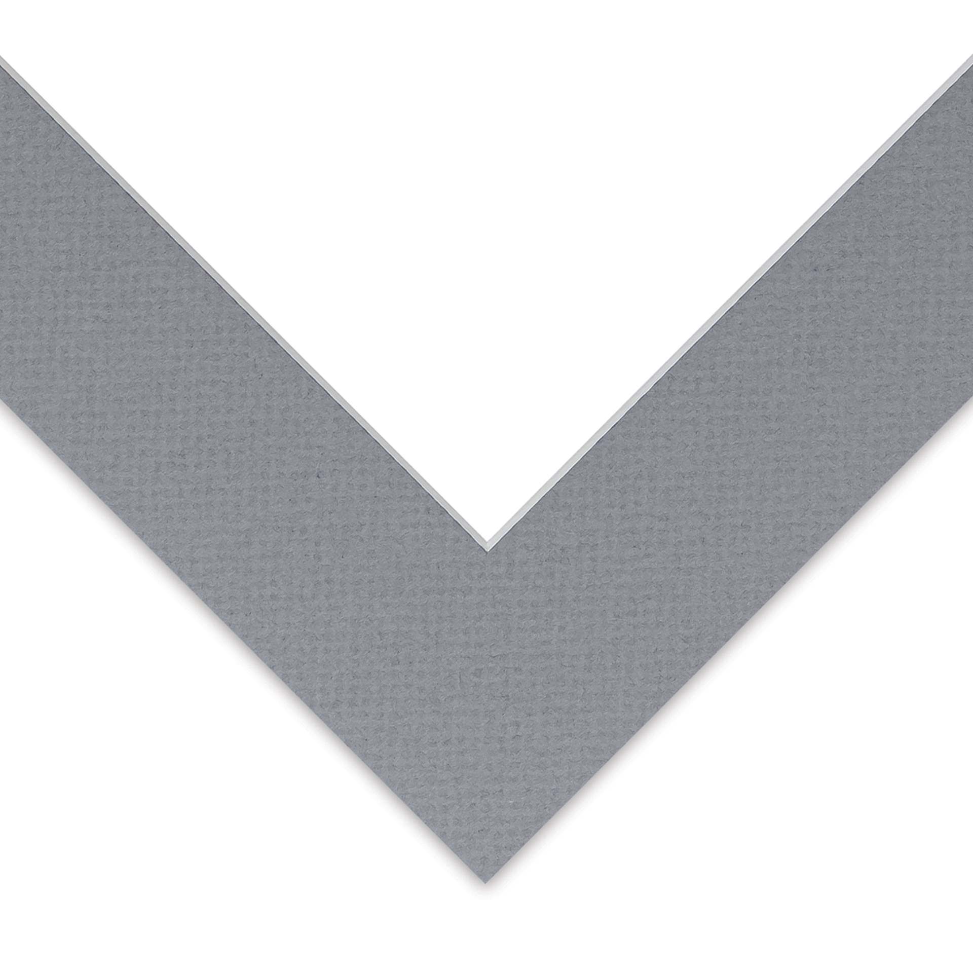 Blick Pre-Cut Mat Single - Bar Harbor Gray, 9" x 12" (5-1/2" x 8-1/2" Opening)