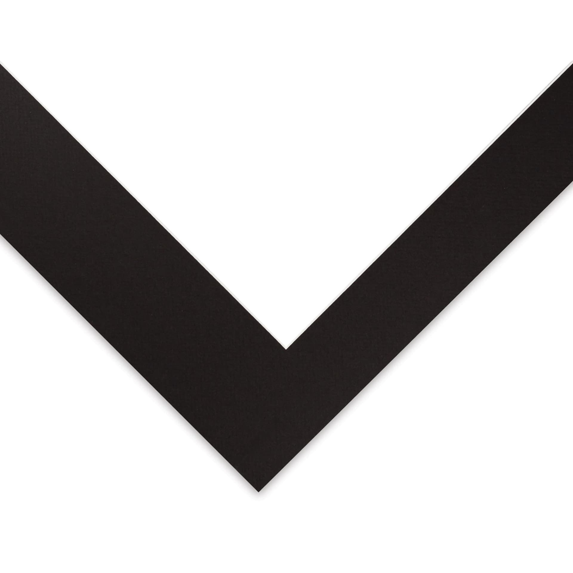 Blick Pre-Cut Mat - Raven Black, 18" x 24" (13-1/2" x 17-1/2" Opening)