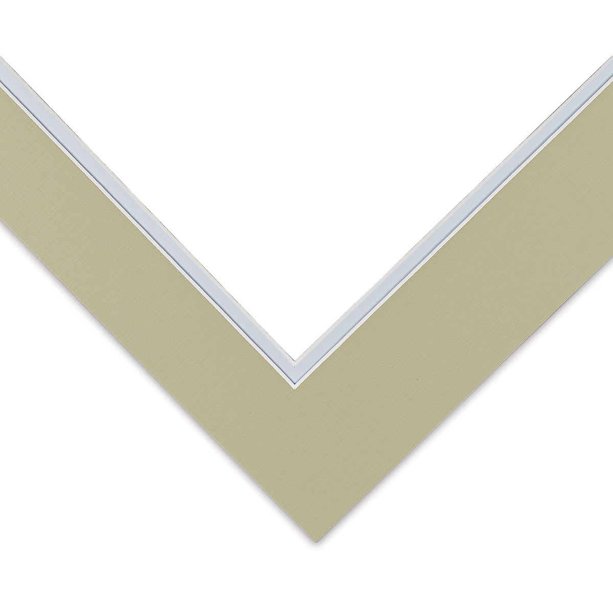 Blick Double Mat - Sauterne / Sheer Blue, 11" x 14" (7-1/2" x 9-1/2" Opening) corner