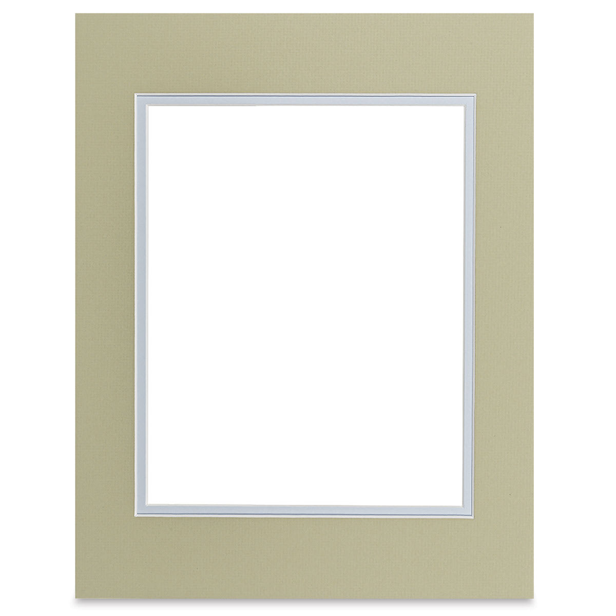 Blick Double Mat - Sauterne / Sheer Blue, 11" x 14" (7-1/2" x 9-1/2" Opening)