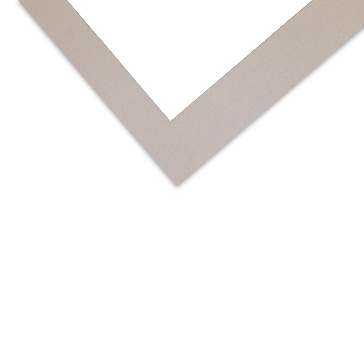 Crescent Select Conservation Solids Pre-Cut Mat - Gray, 4 ply, 18" x 24" close up