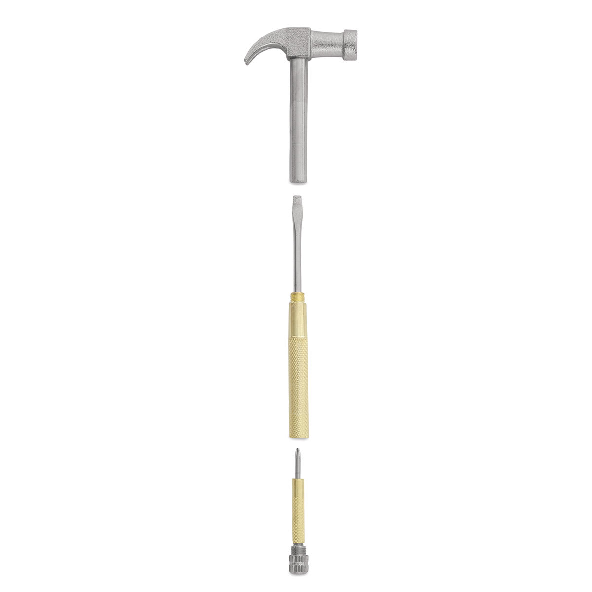 Nielsen Hammer and Screwdriver Set (handle separated to show screwdrivers)
