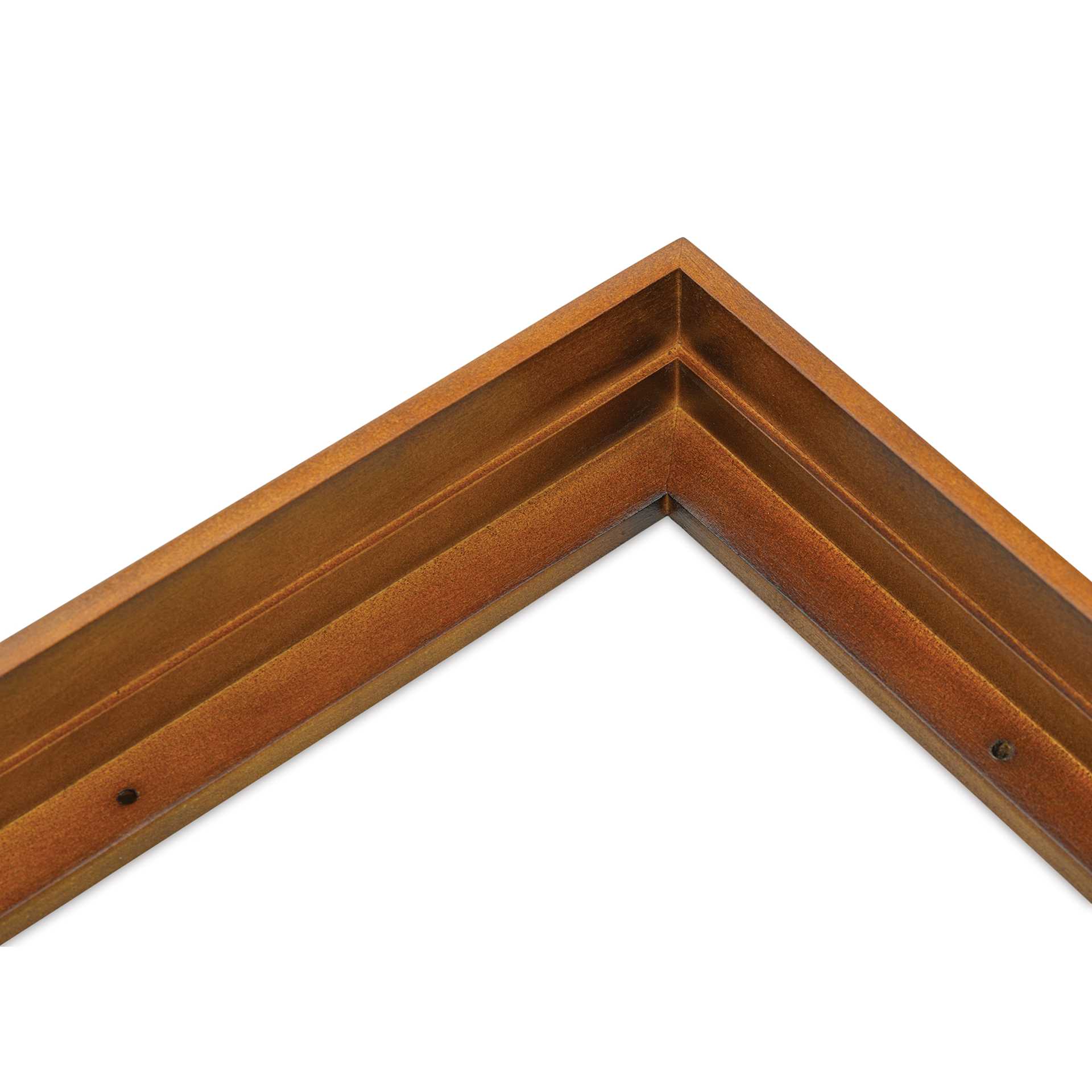 Ampersand Floaterframe - Thin, Walnut, 9" x 12", 1-1/2", corner close-up