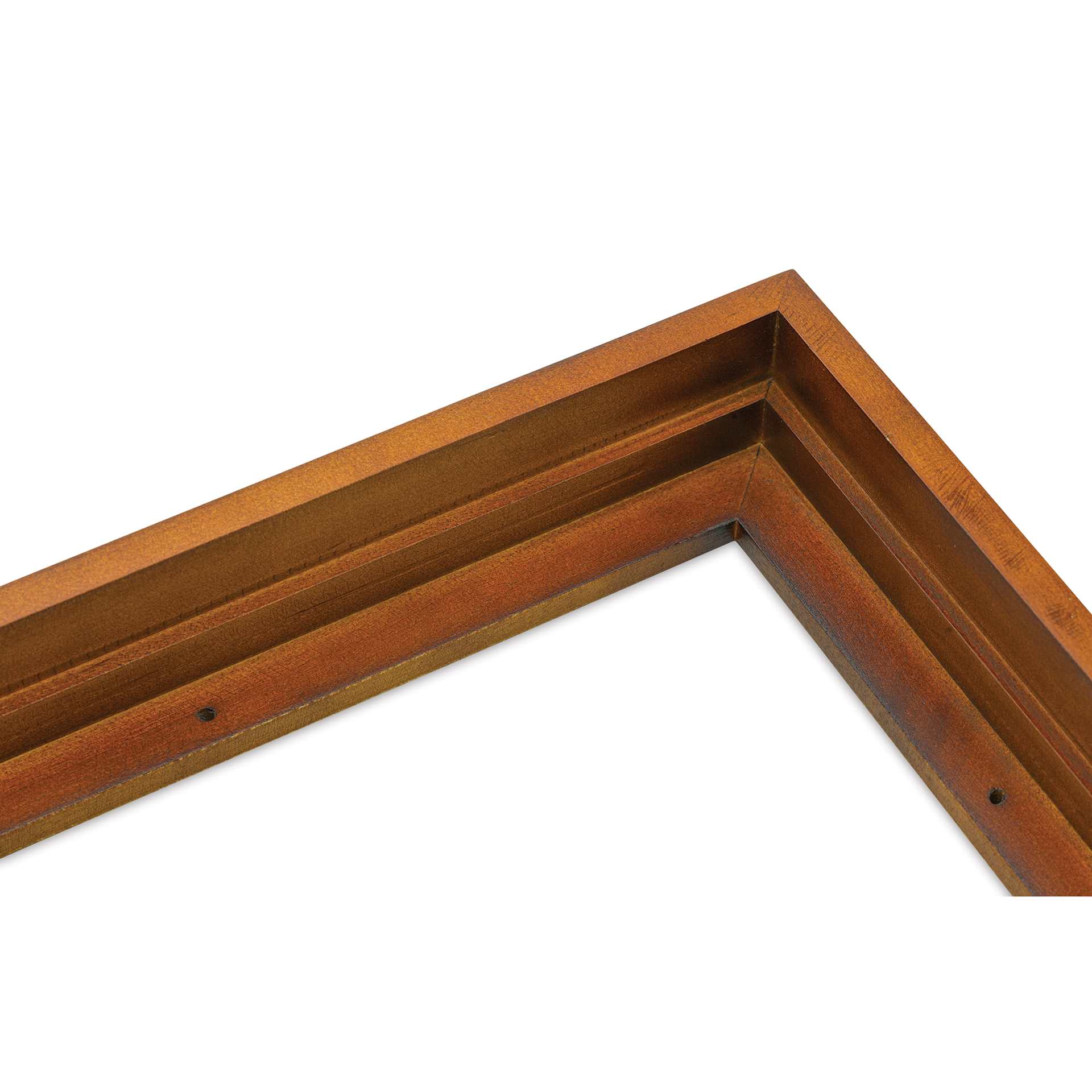 Ampersand Floaterframe - Bold, Walnut, 9" x 12", 1-1/2", corner close-up