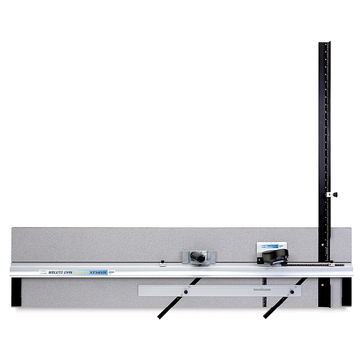 Logan Simplex Classic Mat Cutter - Top view with Hinged Guard Rail