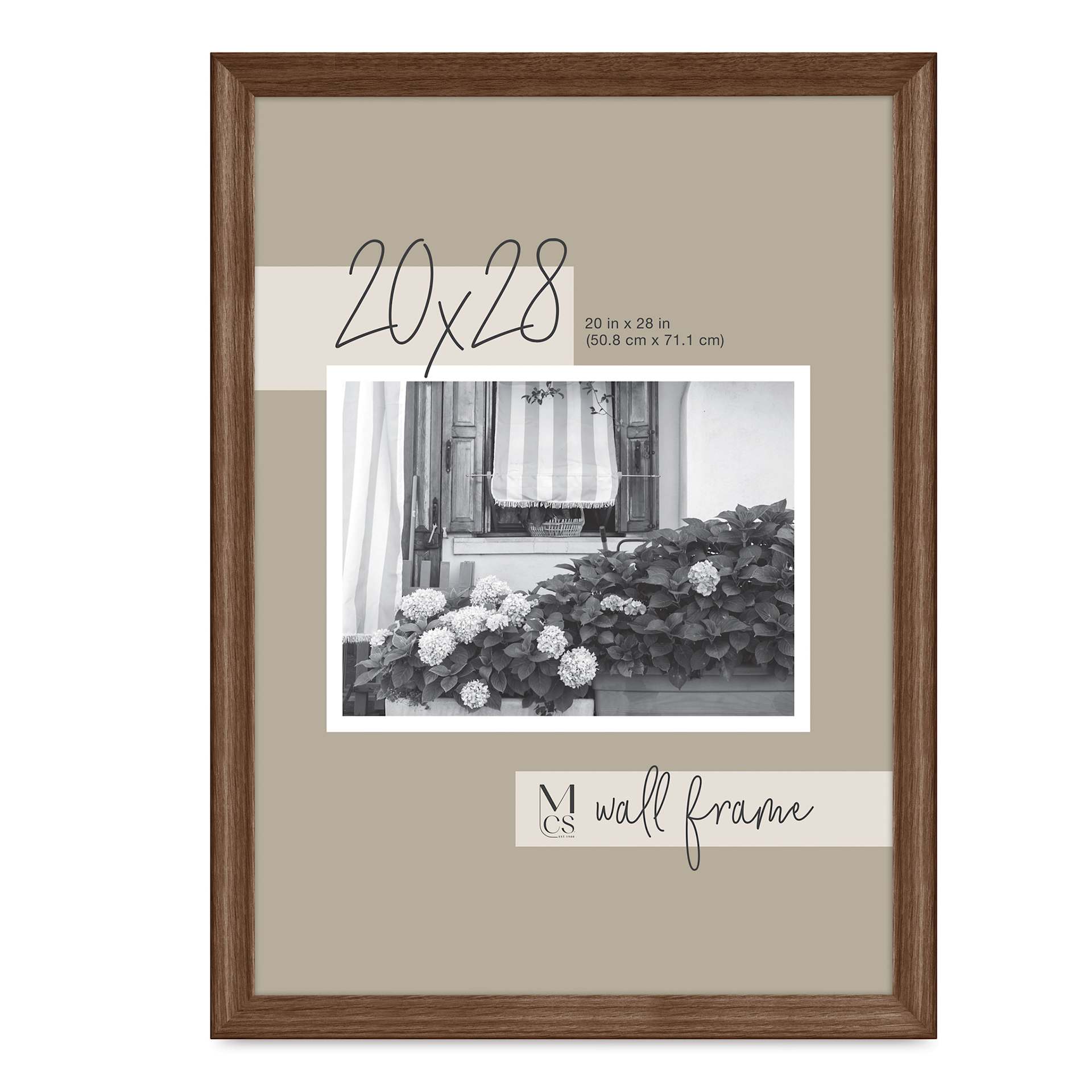 MCS Classic Edge Frame - 20" x 28" Walnut