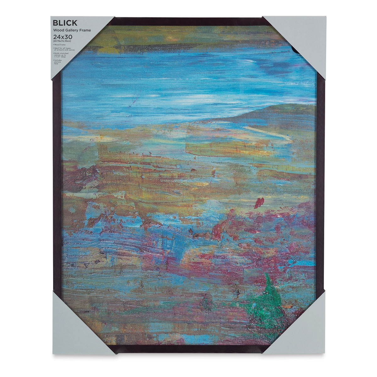 Blick Wood Gallery Frame - Walnut, 24" x 30" in packaging