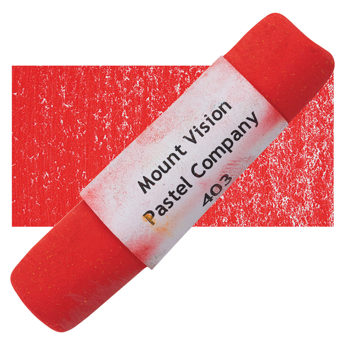 Mount Vision Handmade Pastel - Reddish Orange 403 pastel and swatch